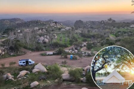 California’s top-rated campsite is just 2 hours from LA and hides on an avocado farm — for just  a night