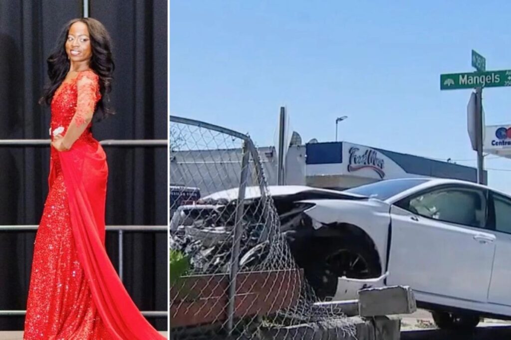 California beauty queen fighting for her life after being hit by 7- and 4-year-old brothers in parents’ car