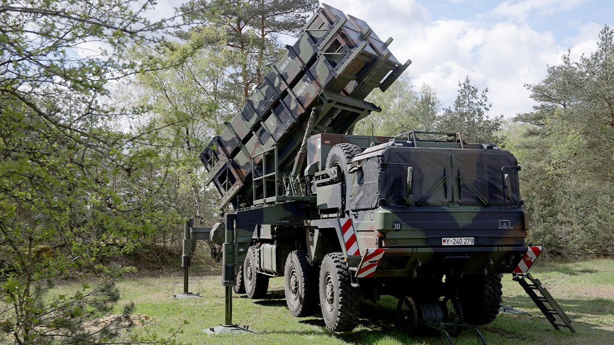 A launcher of a Patriot missile system.