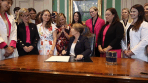 Dem Gov Maura Healey signs sweeping Massachusetts bill allowing abortions up to birth Dem Gov Maura Healey signs sweeping Massachusetts bill allowing abortions up to birth