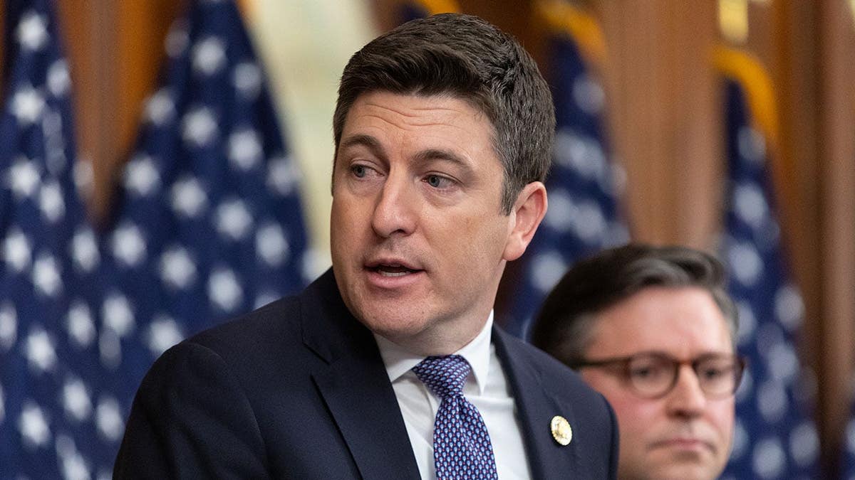 Rep. Brian Steil speaking at a press conference in Washington, D.C.