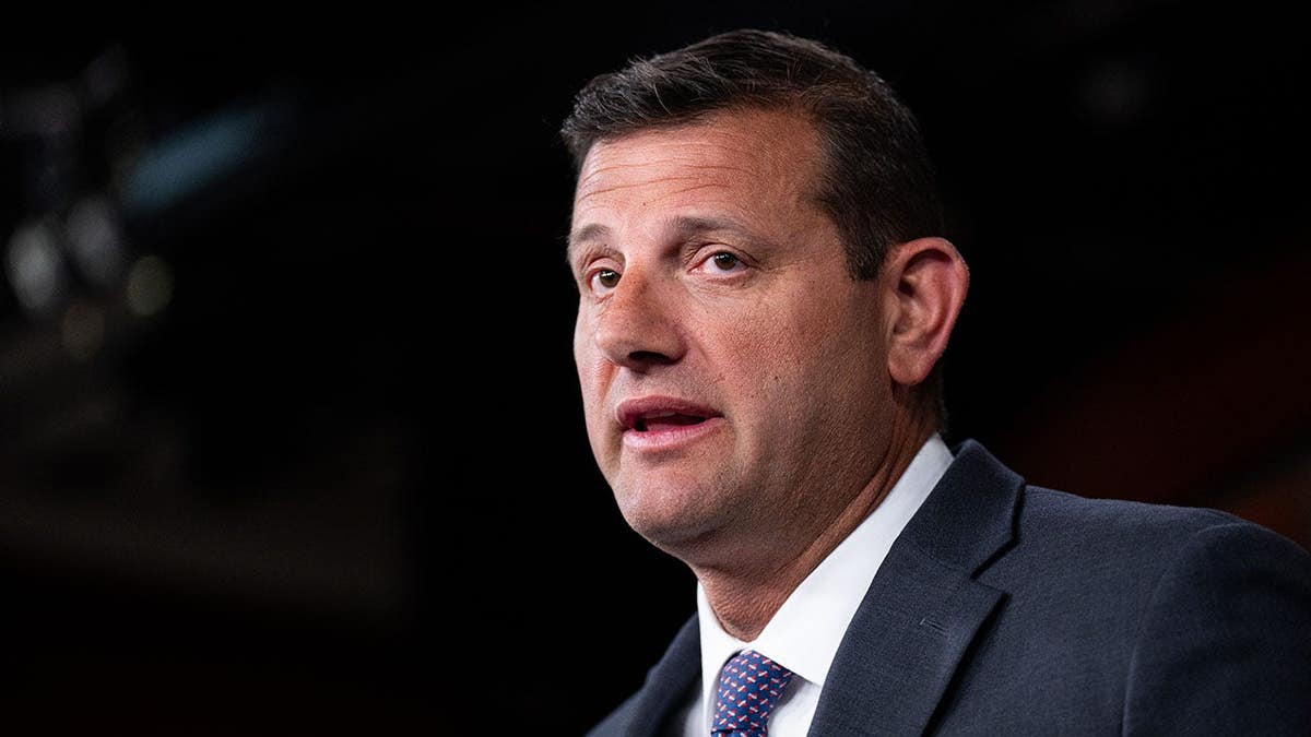 Rep. David Valadao speaking at a press conference in the U.S. Capitol
