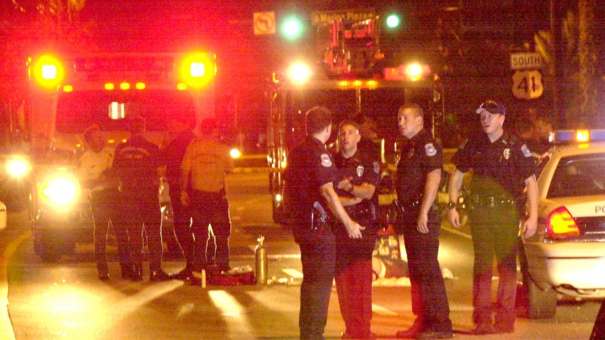 Richard Evonitz in vehicle during standoff in Sarasota, Florida.