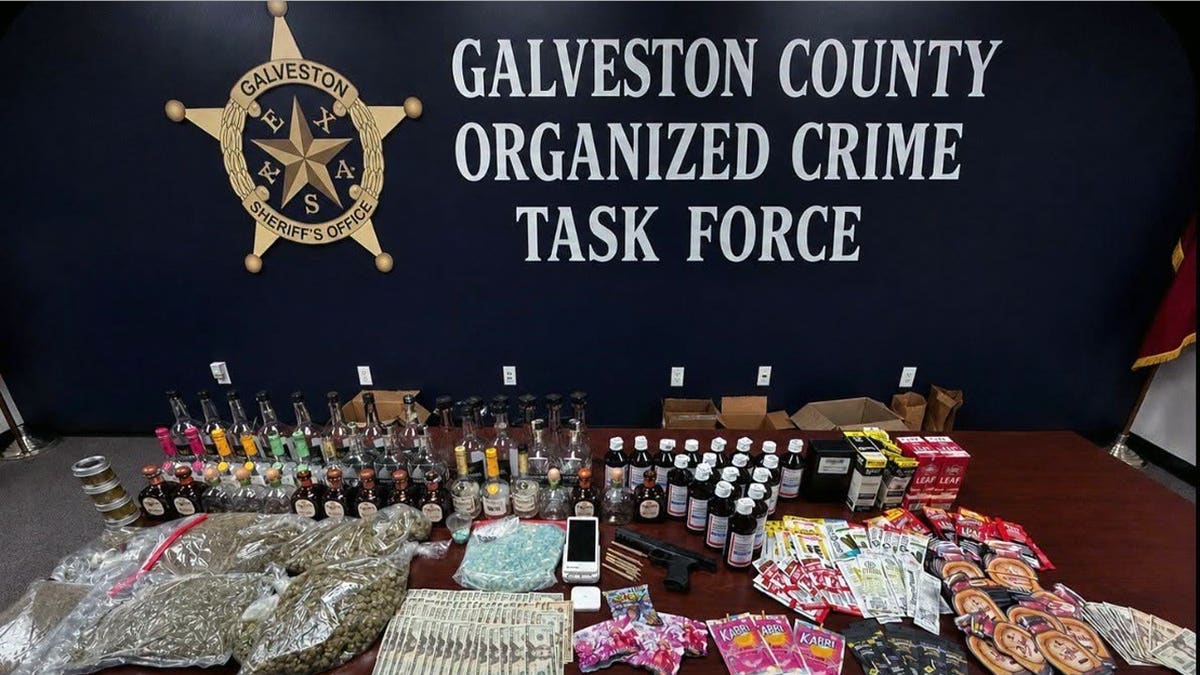 Galveston County authorities seized approximately one kilogram of fentanyl pills