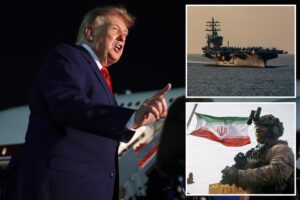 Trump calls Iran ‘all talk and no action,’ touts ‘Wall of Steel’ US Navy blockade as more oil flows out of Strait of Hormuz
