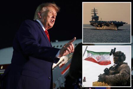 Trump calls Iran ‘all talk and no action,’ touts ‘Wall of Steel’ US Navy blockade as more oil flows out of Strait of Hormuz