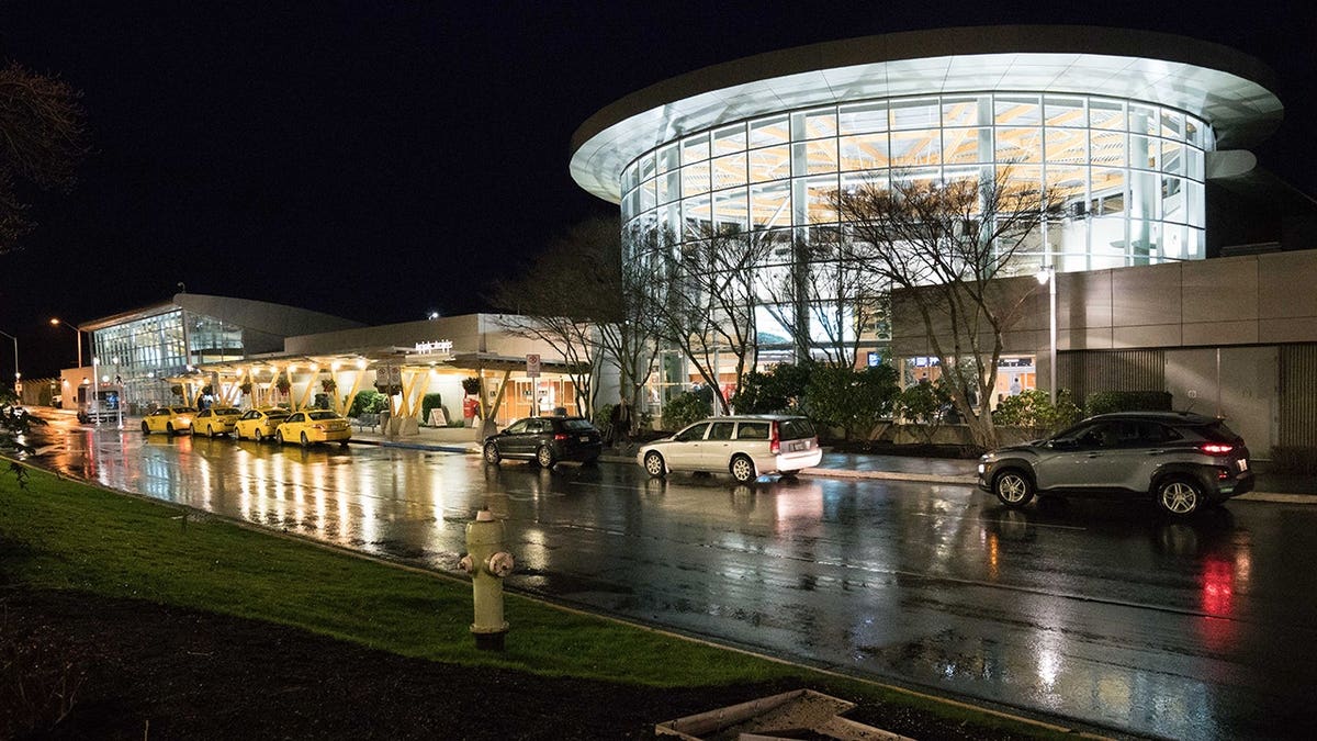 Victoria International Airport terminal in North Saanich, British Columbia, Canada.