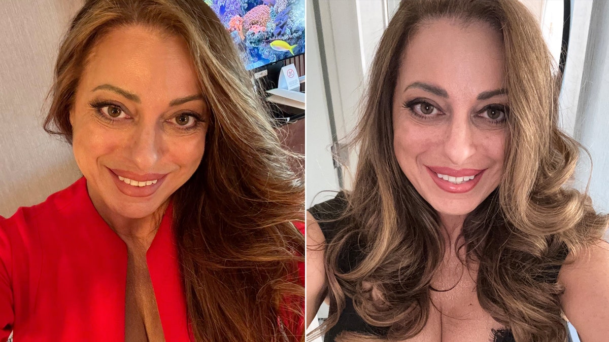 A split photo of Dawn Marie