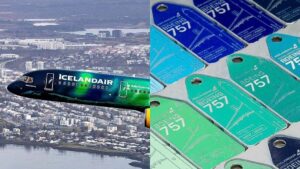 Icelandair’s iconic Northern Lights plane turned into keychains