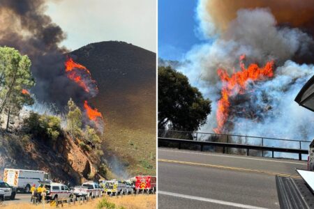Car crash sparks fast-moving California wildfire as urgent evacuation orders issued Car crash sparks fast-moving California wildfire as urgent evacuation orders issued