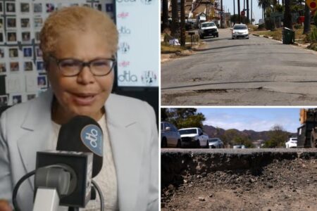 Karen Bass says LA’s bombed-out roads aren’t her fault as she’s brutally trolled