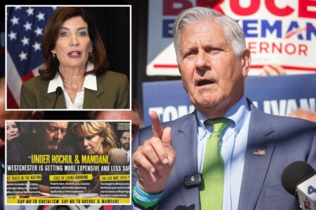 GOP gov candidate Bruce Blakeman ties Hochul to Mamdani in mailers targeting voters outside NYC: ‘Say no to socialism’