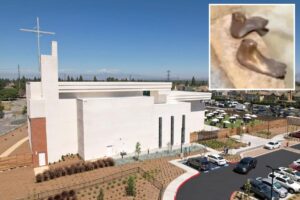 Thieves steal K bronze Jesus statue from California church as they leave behind key feature Thieves steal K bronze Jesus statue from California church as they leave behind key feature
