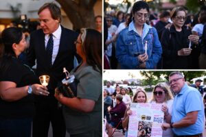 Emotional vigil held for NBC reporter and others killed in helicopter and LA Metro bus crash Emotional vigil held for NBC reporter and others killed in helicopter and LA Metro bus crash