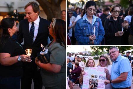 Emotional vigil held for NBC reporter and others killed in helicopter and LA Metro bus crash