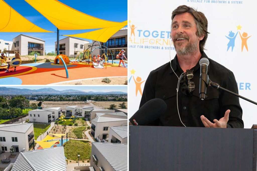 Christian Bale becomes real-life Batman by building sprawling foster village in Palmdale Christian Bale becomes real-life Batman by building sprawling foster village in Palmdale