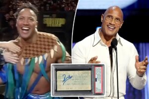 Rare signed ticket to The Rock’s debut wrestling match sells for nearly K at auction