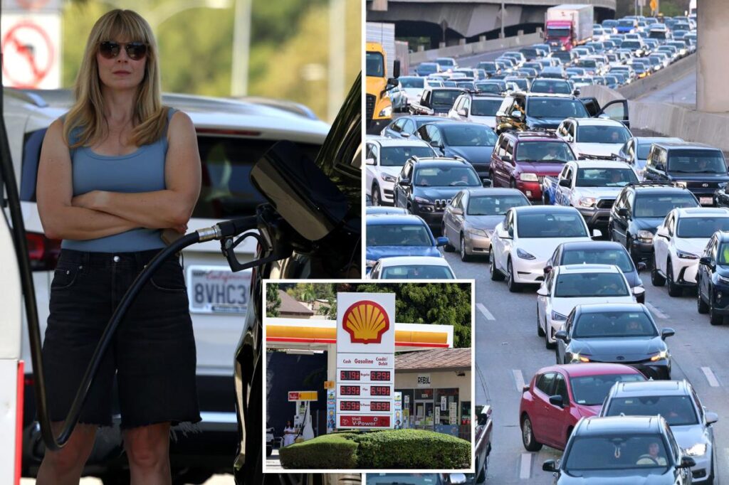 Depressing new map shows how far  of gas gets you in LA after price hikes