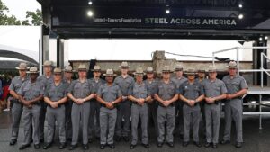 Massive World Trade Center steel beam arrives at West Point, uniting 9/11 heroes with generation sent to war