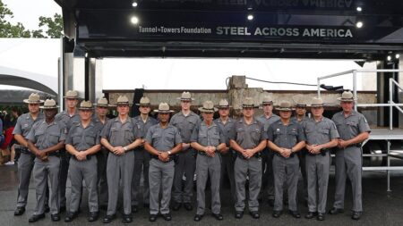 Massive World Trade Center steel beam arrives at West Point, uniting 9/11 heroes with generation sent to war