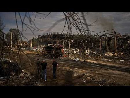‘Massive’ Russian missile and drone attack on Kyiv kills 12