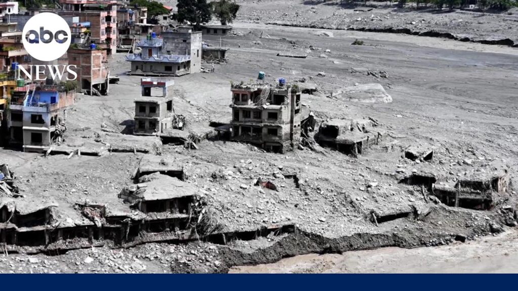 Catastrophic flash floods along Nepal-Tibet border