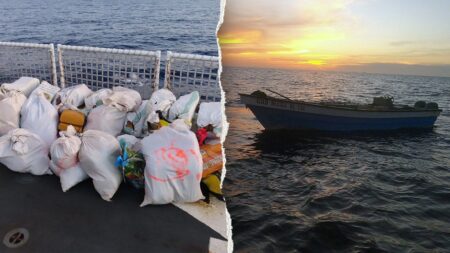 Coast Guard recovers 47 bales of suspected marijuana worth .4M after intercepting go-fast vessel