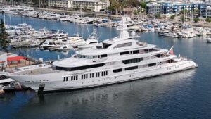 Mysterious 0M superyacht docks in LA with hidden name and magical connection
