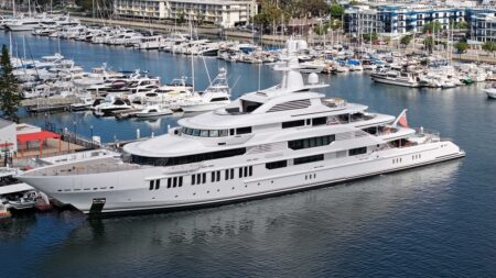 Mysterious 0M superyacht docks in LA with hidden name and magical connection