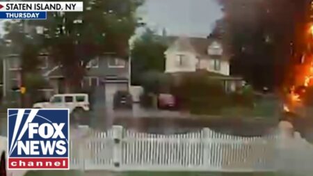 WATCH: Jarring video captures moment man gets STRUCK by lightning WATCH: Jarring video captures moment man gets STRUCK by lightning