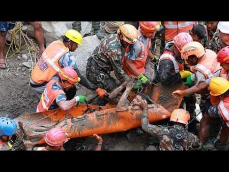 Two trapped workers rescued from hydropower tunnel nine days after Nepal floods