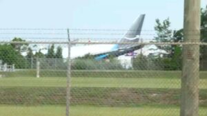 Amazon cargo jet overruns Miami airport runway, triggering massive emergency response Amazon cargo jet overruns Miami airport runway, triggering massive emergency response