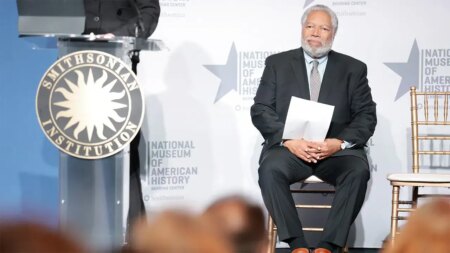 Supreme Court chief justice praises outgoing Smithsonian leader who was under pressure from Trump admin