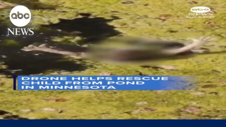 Drone helps rescue child from pond in Minnesota