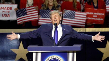 Vulnerable House Republicans embrace Trump as GOP bets on defying midterm history