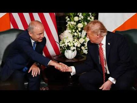 Trump hopes for ‘reunified’ Ireland, hits out at Europe on Iran war