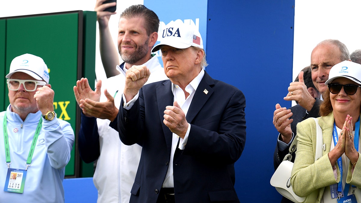 President Donald Trump at Irish Open in Doonbeg