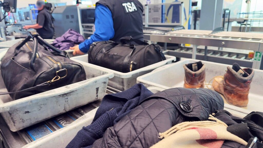 Airport X-ray shows terrifying object taped in carry-on to skip checked baggage fee Airport X-ray shows terrifying object taped in carry-on to skip checked baggage fee