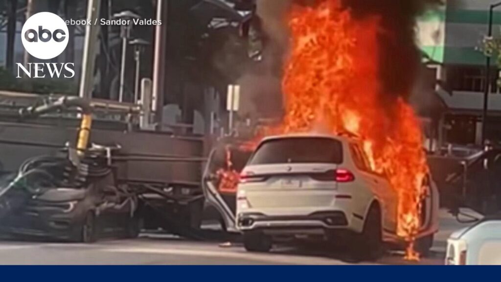Witnesses speak out after narrow escapes from fiery drill rig collapse