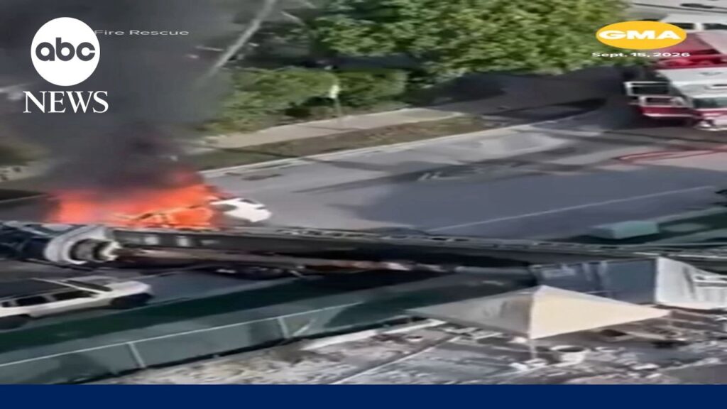 Witnesses speak out after narrow escape from fiery drill rig collapse