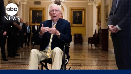 Sen. Mitch McConnell returns to Senate floor after hospitalization Sen. Mitch McConnell returns to Senate floor after hospitalization