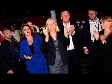 Sweden’s Social Democrat leader Andersson formally asked to assemble new government Sweden’s Social Democrat leader Andersson formally asked to assemble new government