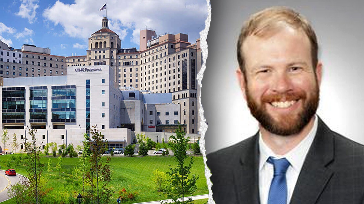 Split image shows Dr. Evans and UPMC
