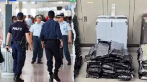 Staggering drug haul found at major airport after bizarre attempt to hide evidence