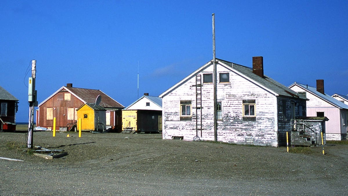 Stock image of village on St Lawrence