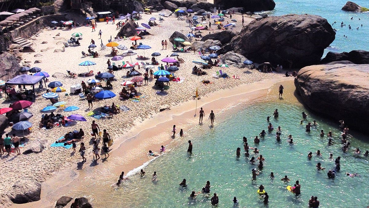 Aerial view on beach in Brazil
