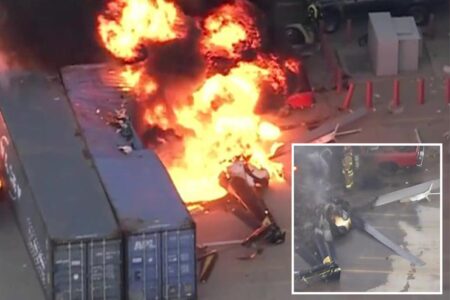 News helicopter crashes in fireball, killing 3 in Chatsworth as NBC anchor says ‘we have lost contact with our people’