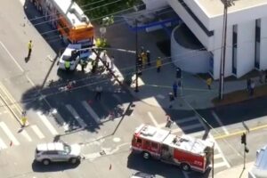 Several people injured in violent LA Metro bus crash