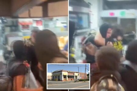 Masked Massachusetts mob attacks McDonald’s worker behind counter during teen takeover; 4 arrested Masked Massachusetts mob attacks McDonald’s worker behind counter during teen takeover; 4 arrested