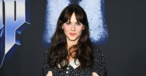 Bye, Tight Waistbands! Zooey Deschanel’s Chic Pull-on Pants Are the Perfect Alternative to Denim